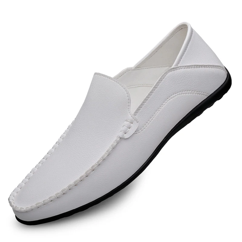 Men's daily casual leather shoes driving shoes new four-season general Doudou men's shoes outdoor lazy one pedal