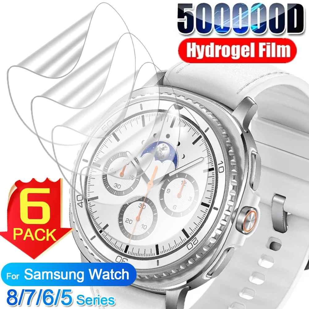 

Мягкая гидрогелевая пленка для Samsung Galaxy Watch 8 40 мм 44 мм Classic Watch7 Ultra 47 мм Watch7 6 5 4 Мягкие защитные пленки для экрана, не стекло