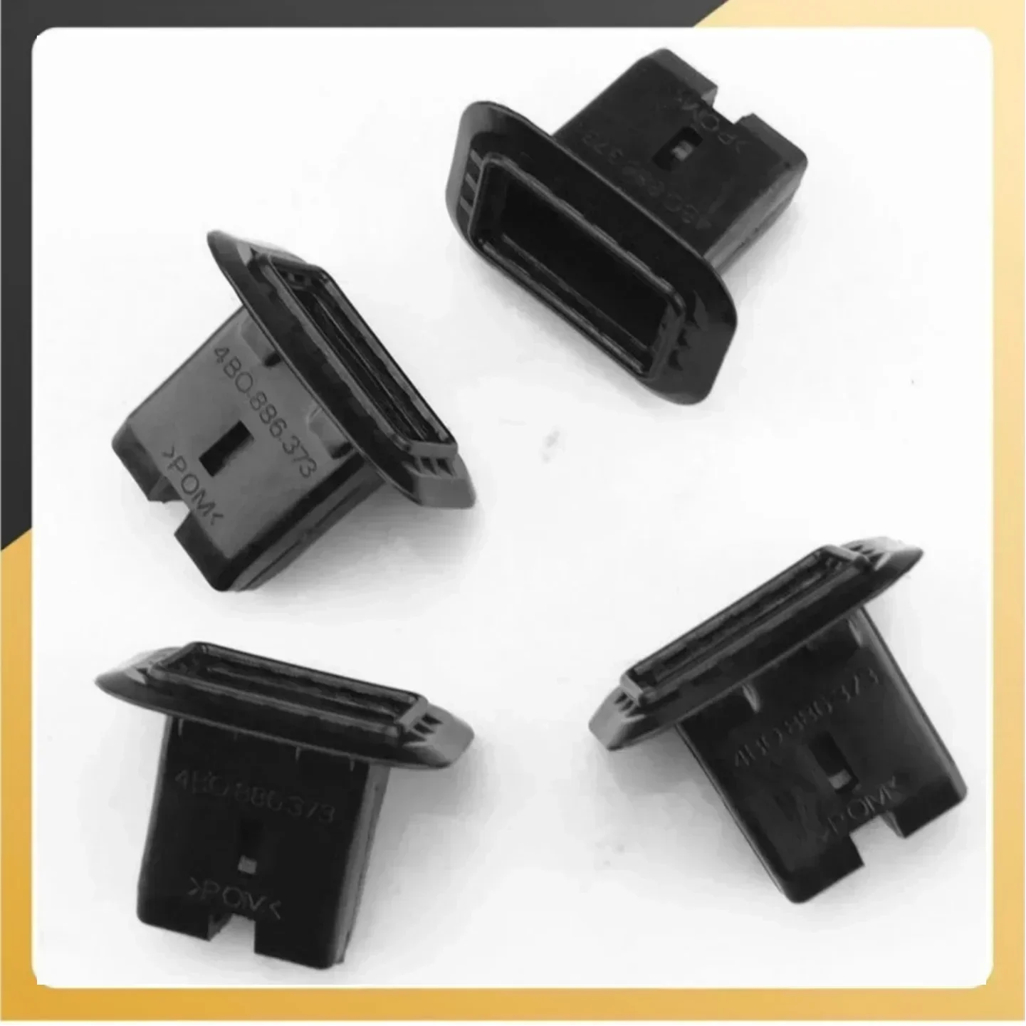 4pcs fivela de clipe de suporte de assento traseiro de plástico preto 4B 0886373   Apto para a4q7 rs4 rs6 a4 2002-2008 para golf mk5 mk6 carro substituir parte