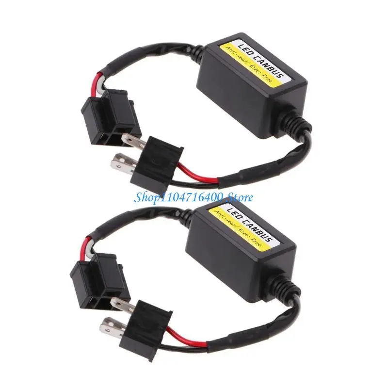 

y1gd 2Pcs Car LED Headlight Canbus Canceller Error Anti Flicker Resistor