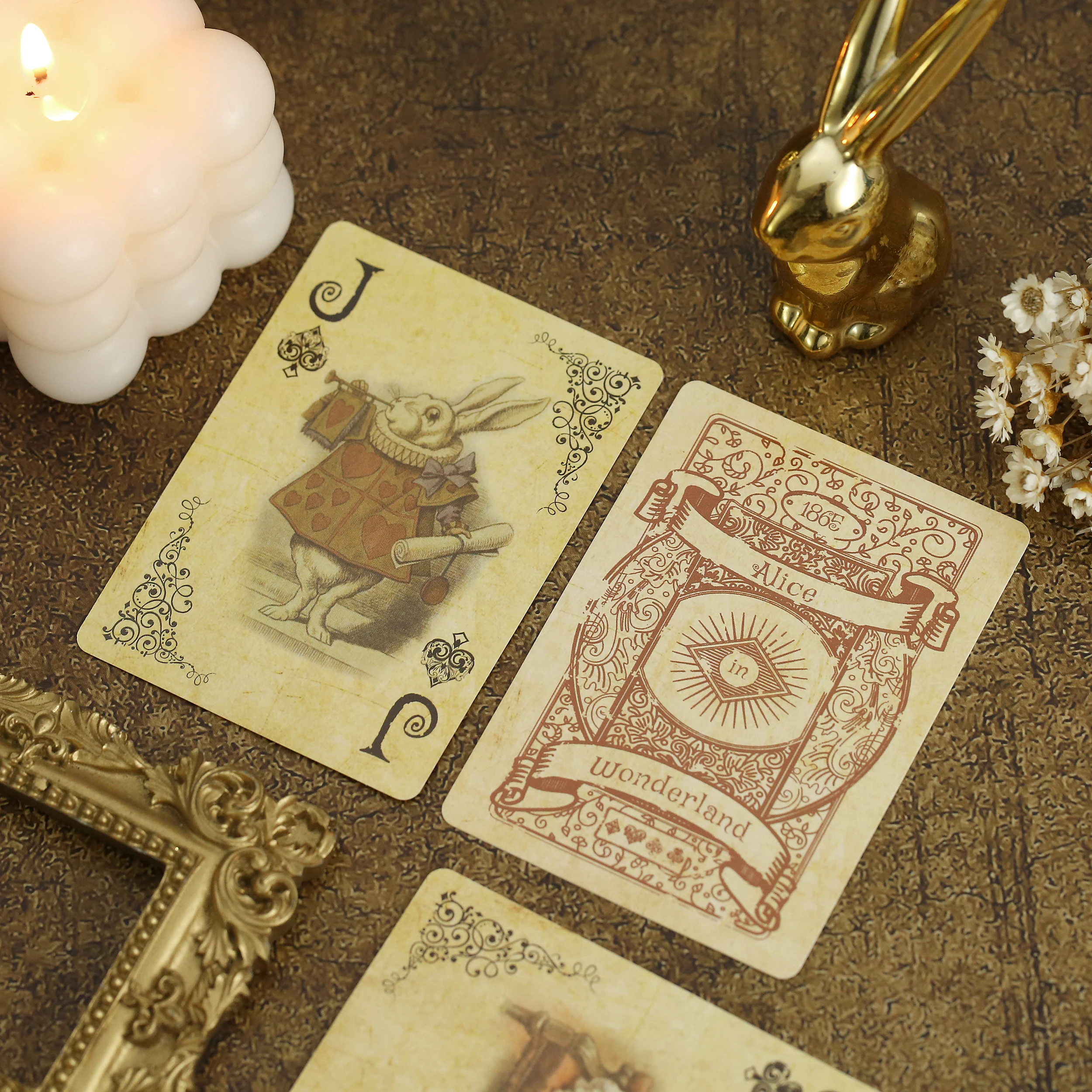 1Set Vintage Style Playing Cards Alice in Wonderland Poker Playing Cards Deck Board Games Retro Poker Never open