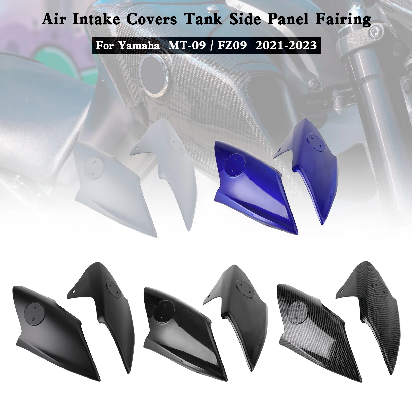 Artudatech Air Intake Covers Tank Side Panel Fairing For Yamaha MT-09 FZ09 2021-2023