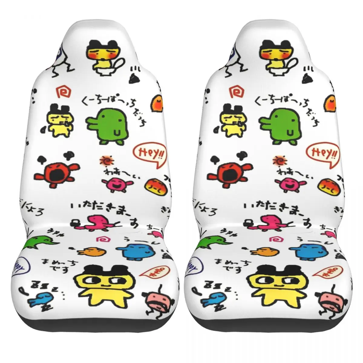 

Чехлы для автомобильных сидений Tamagotchis Digital Pet, красивые чехлы для автокресел, полиэстеровые защитные чехлы, 2 шт.