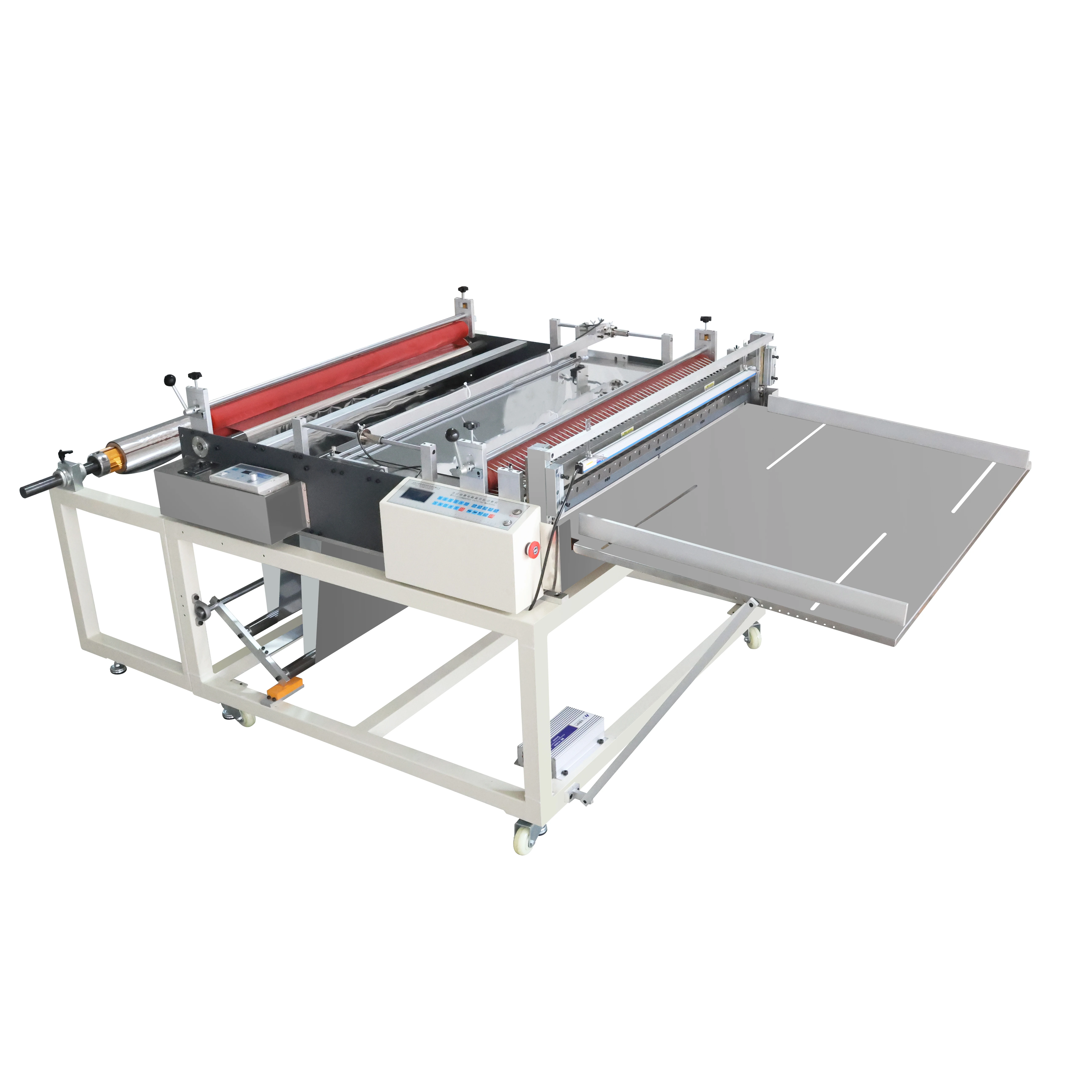 Fully Automatic Unwinding Suction Color Tracing and Cutting Machine PVC Film  Roll to Sheet Cutter