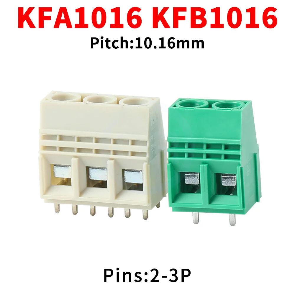 (10 PCS) KFA1016 KFB1016 10.16mm High Current 57A Screw Type Terminal Block PCB Board Pitch KFA / KFB - 10.16 2~3Pin