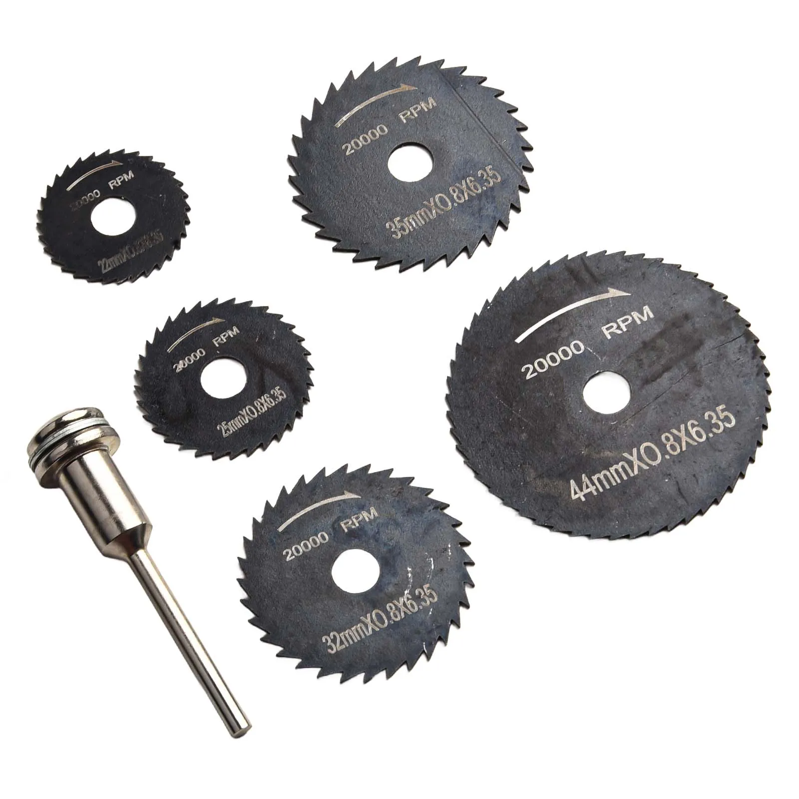 5Pcs Mini Circular Saw Blade With Mandrel Electric Grinding Cutting Disc Rotary Tool For Dremel Metal Cutter Wood Cutting Discs