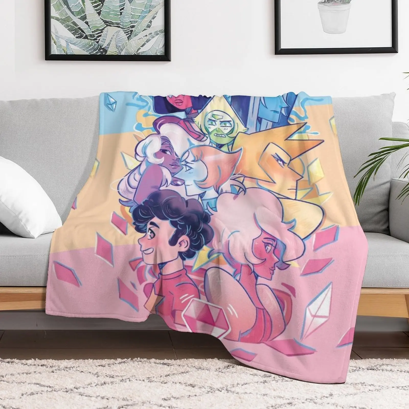 steven universe Throw Blanket Plaid Soft Blankets