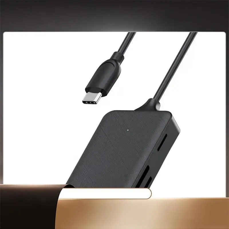 

N35R-USB/Type C 4-In-1 Card Reader Adapter For SD Micro SD TF CF MS Memory Cards- Multi OTG Support For Laptop For PC