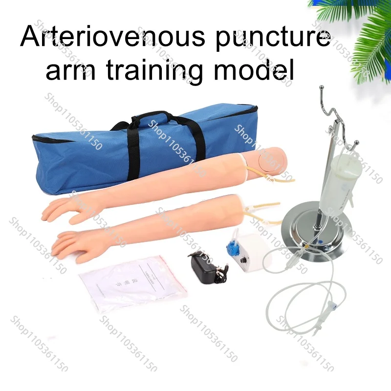 Arterial and venous puncture and intramuscular injection arm model infusion blood pumping shot back blood teaching mold
