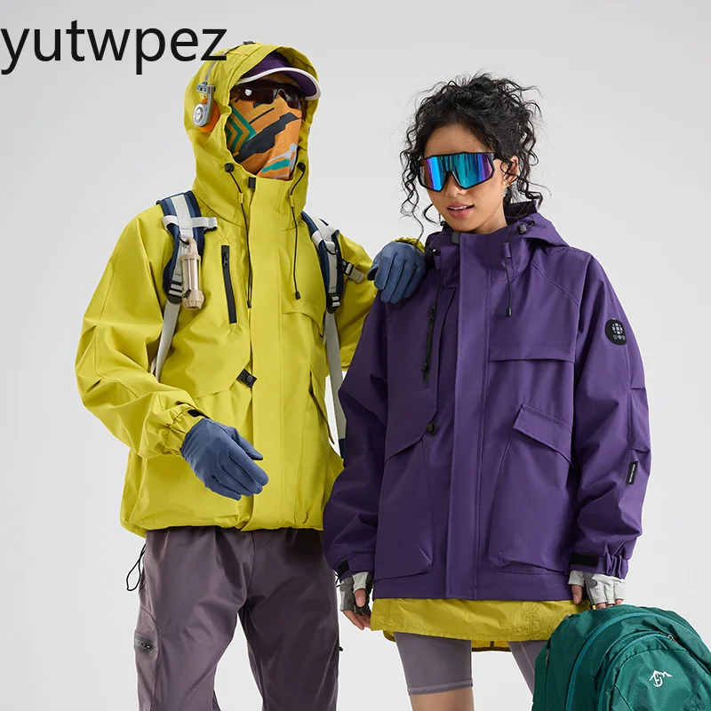 UPF50+ Unisex Rain Coat Hiking Camping Trekking Mountaineeri