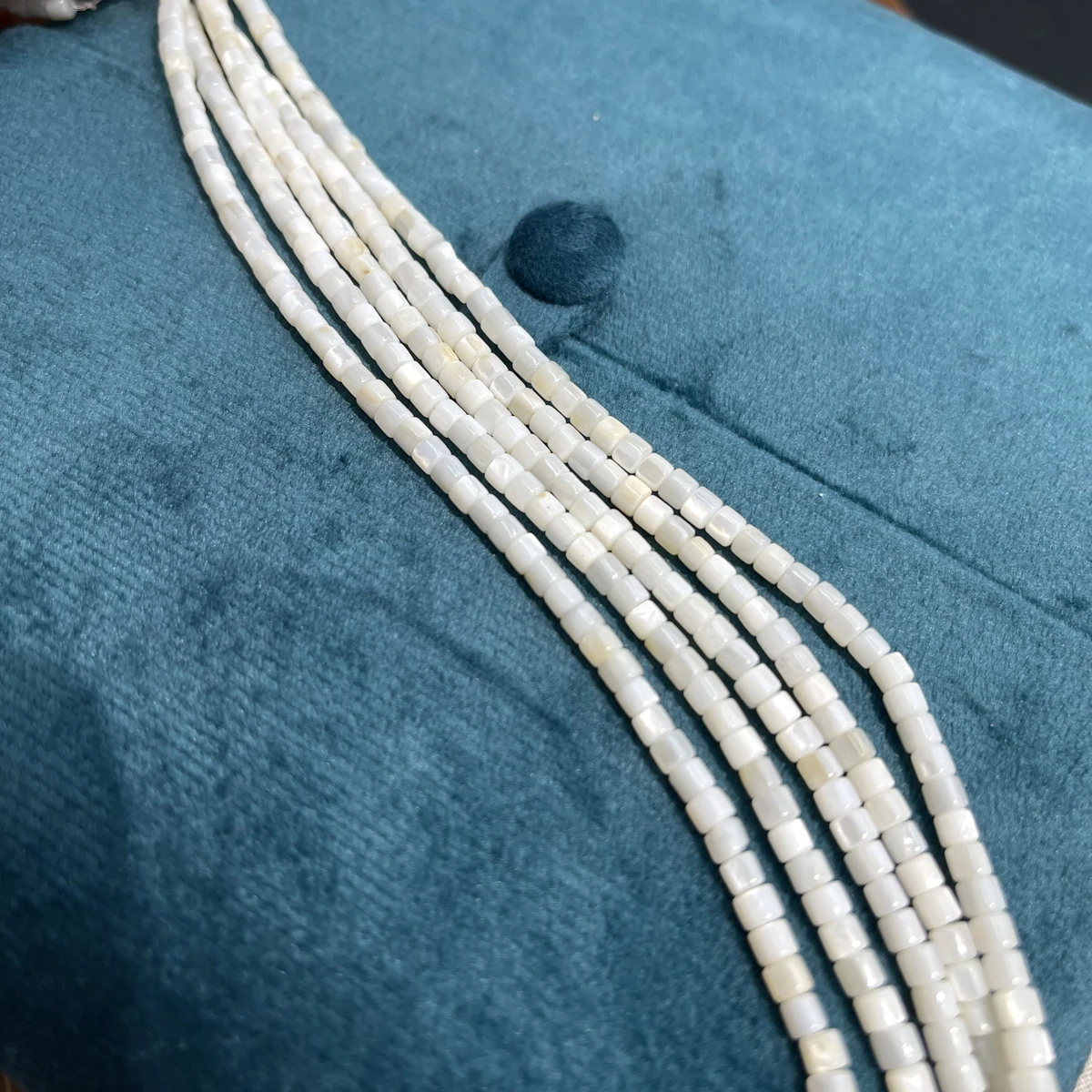18cm Strand 3.5mm Natural Flat Shell Beads Semi-Finished Beads DIY Jewelry Making Necklace Bracelet Craft Supplies