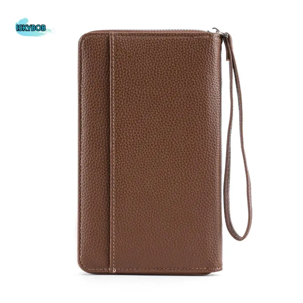 

RFID Travel Passport Bag Pu Leather Anti-theft Passport Wallet Zipper Waterproof Credit ID Card Ticket Holder Unisex