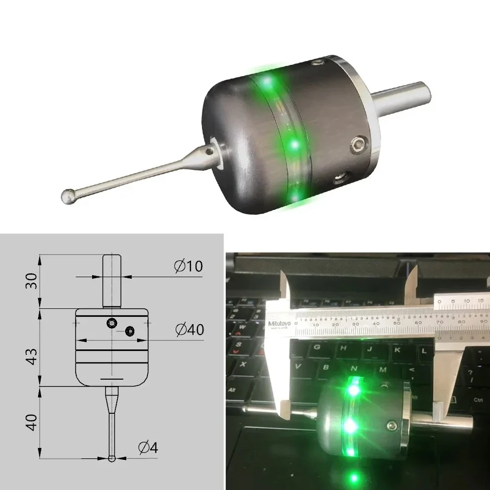 3D edge finder CNC mechanical machining center 3 D milling machine Three-coordinate precision centering rod tool accuracy 0.01mm