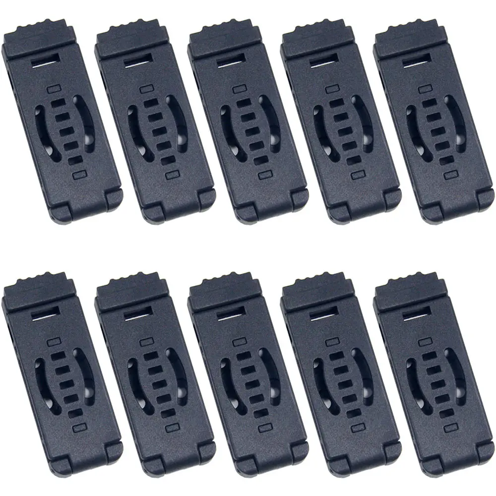 10PCS Small Duty Loops DCL Combat Belt Clip Holster Attachments For Kydex Sheath With Screw DIY Parts