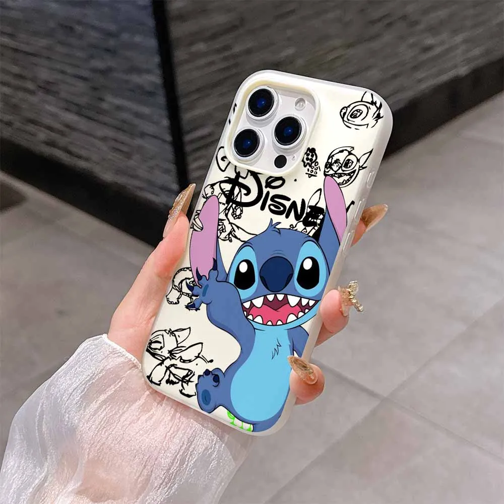 ديزني غرزة الأزياء للصدمات سيليكون ماتي لون الحلوى جراب هاتف ل ممن لهم Reno14 Reno13 Reno12 Reno11 Reno10 F برو 4G 5G #5