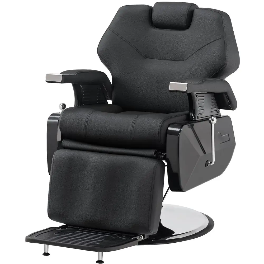 

Black Hydraulic Recline Barber Chair for Beauty Spa Styling