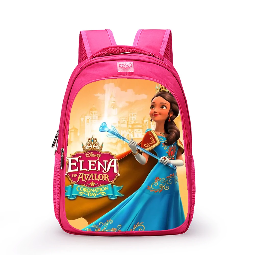 14 inch Disney Elena of Avalor Princess Children Backpack Primary School Bags for Girls Kindergarten Schoolbag Cartoon Mochila