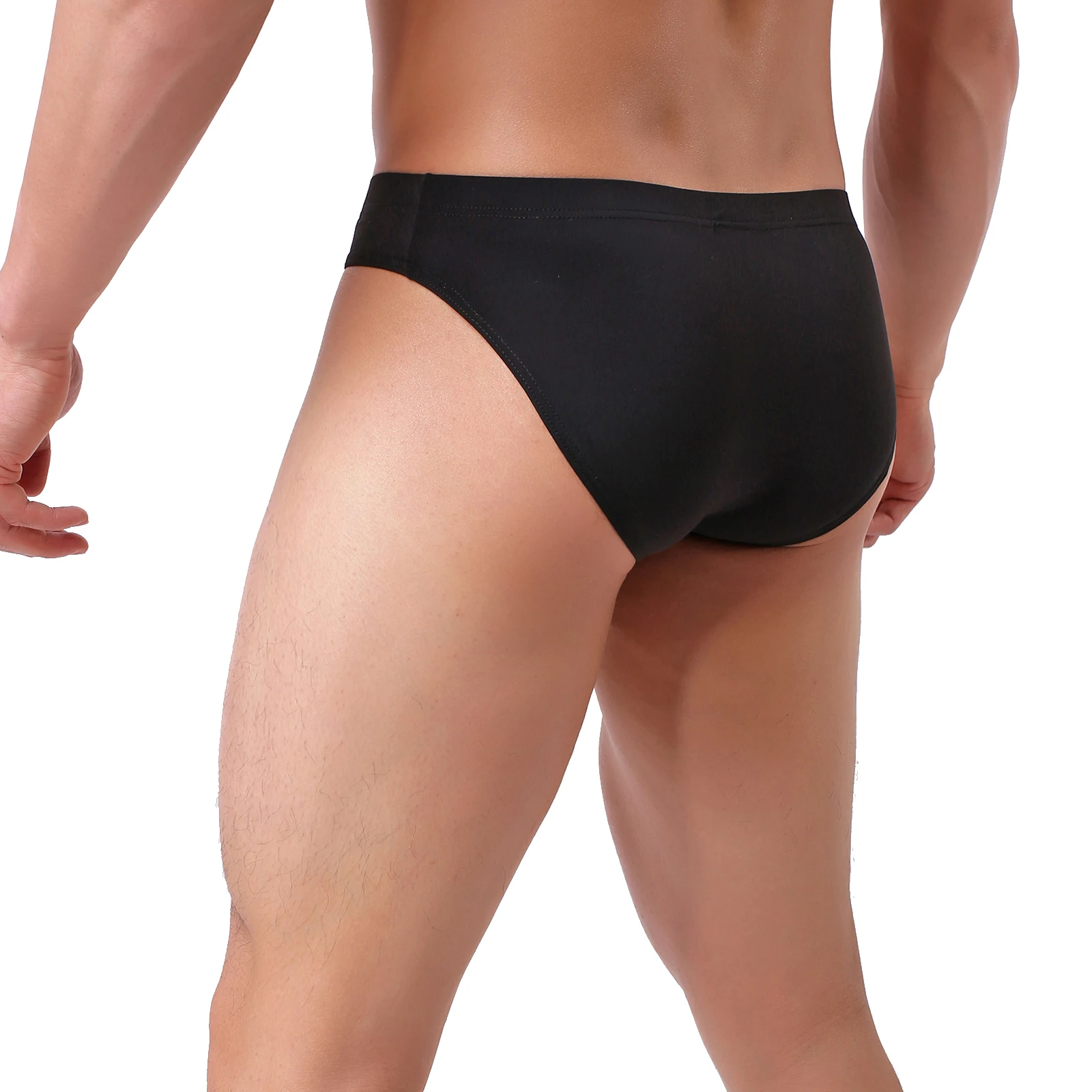 CLEVER-MENMODE Mannen Sexy Ondergoed Lange Penisschede Olifant Neus Slip Bal Zakje Onderbroek Man Ijs Zijde Pantes Hombre Cueca