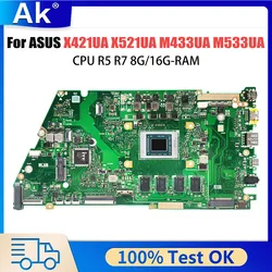 X421UA Laptop Motherboard Für Asus Vivo Buch X421UA X521UA M433UA M533UA X421UAY Notebook Mainboard mit CPU R5 8G RAM