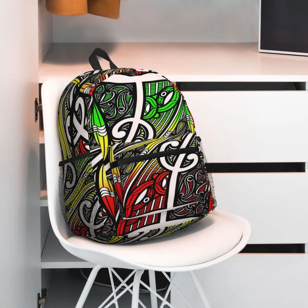 

TNT - Rasta Design Backpack Daypack Large Capacity Children BookBag School Bag Shoulder Bags for Men Women