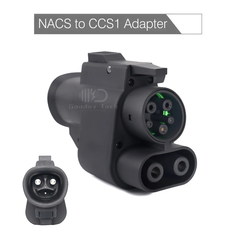 NACS 테슬라를 CCS1 500A 250KW 1000V로 빠르게 충전하는 DC 어댑터, 슈퍼차저 및 기타 NACS DC 충전소에서 CCS1 전기차 충전용 썸네일 4