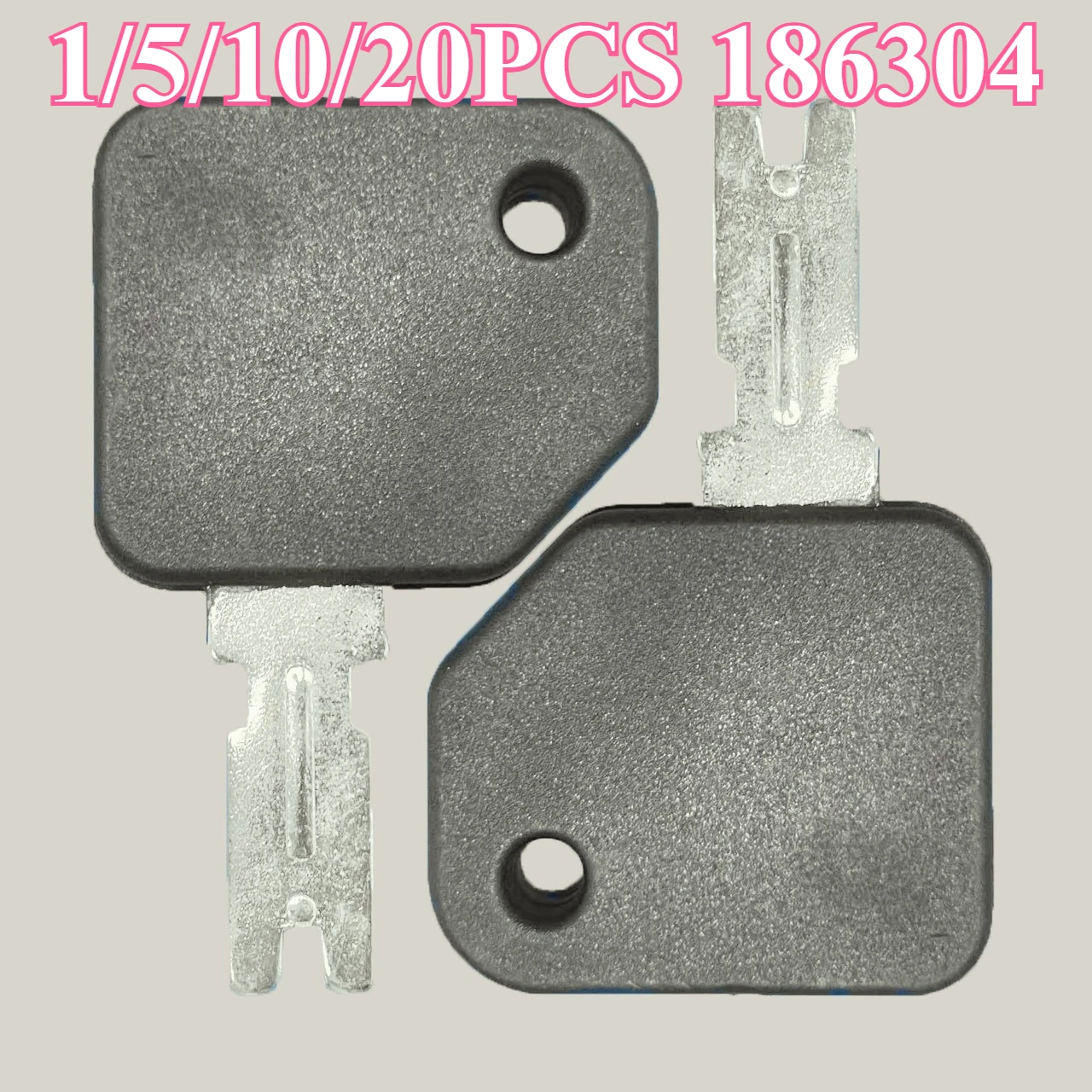 166 Forklift Ignition Keys 1/5/10/20PCS 186304 Plastic Handle Compatible with Hyster Gradall Generic