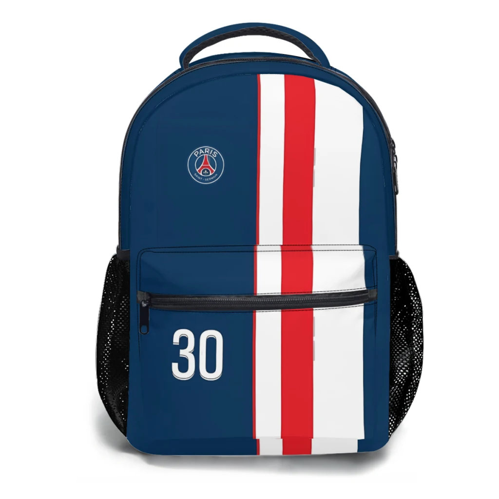 Mochila escolar de grande capacidade para crianças, mochila estudantil, 30 Messi, 17"