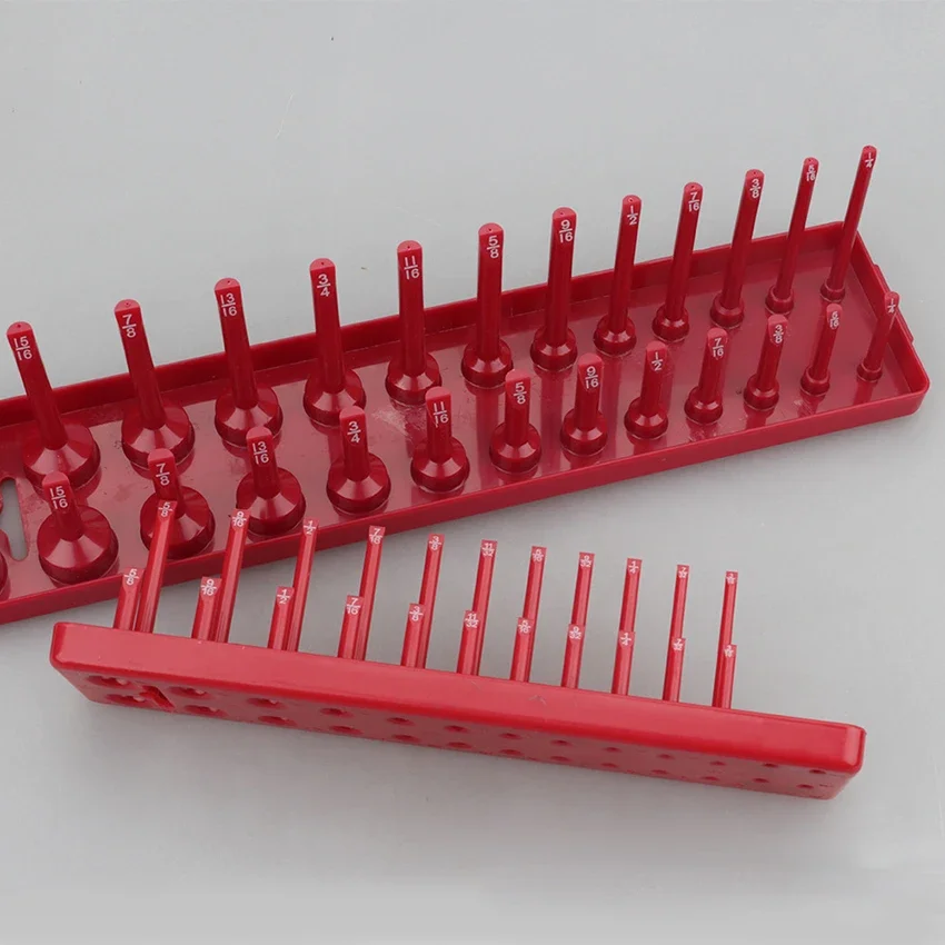 3PCS / Set Accessories Workshop Holder Storage Tool Socket Tray Organizer 1/4\'\' 3/8\'\' 1/2\'\' Metric Shelf Stand , werksta
