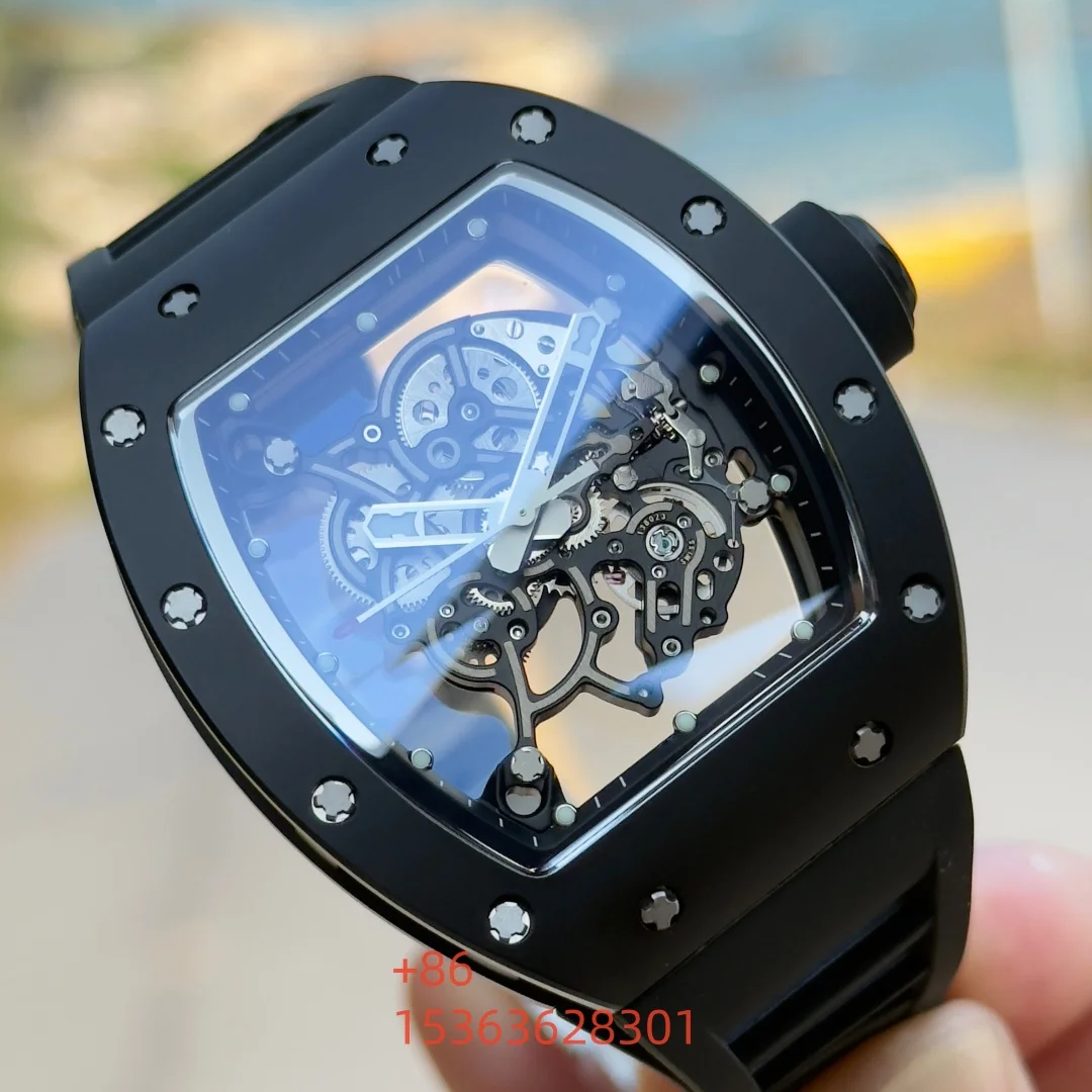 

Men Carbon Fiber Multifunction Imported Movement Automatic Flywheel Men's Mechanical Watch
