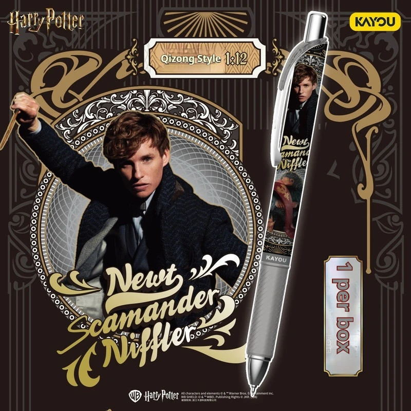 Kayou Harry Potter Authentic Blind Box Retractable Gel Pen 0.5 Mm Fantasy Version 3 Writing Stationery For Office Daily Use