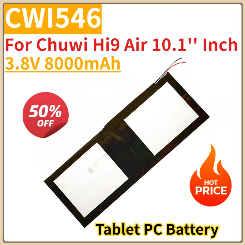 

Tablet PC Battery 3.8V 8000mAh CWI546 for Chuwi Hi9 Air 10.1'' Inch Replacement Battery Brand-New High Quality