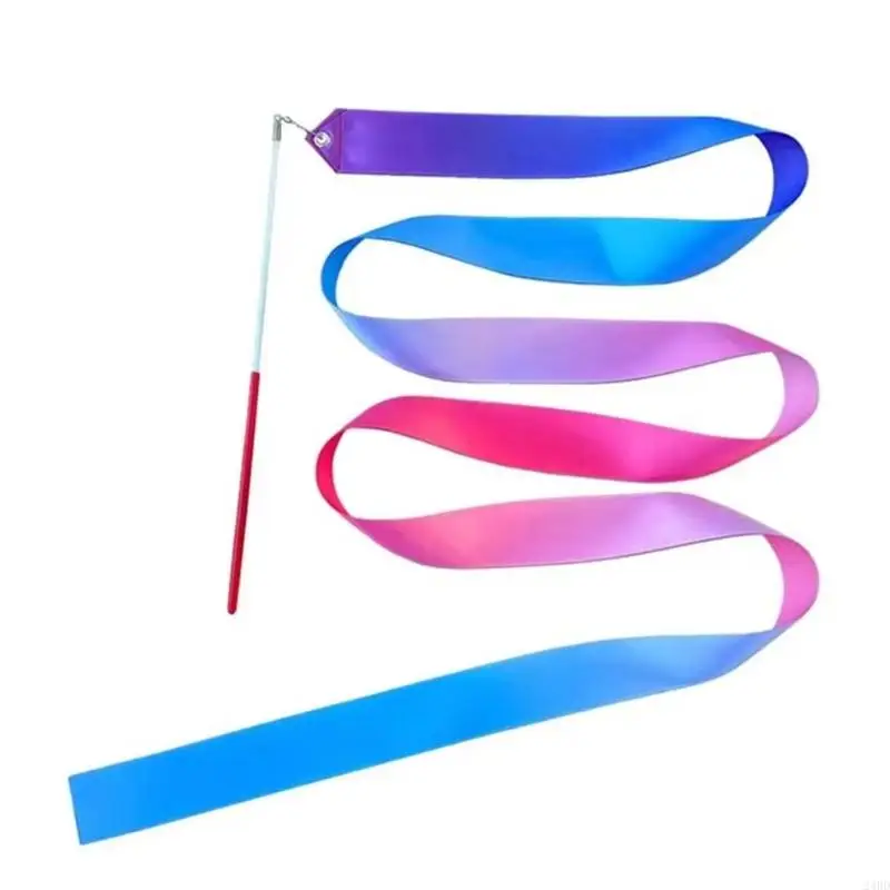 Dance Ribbon Twirling Batons Long Ribbon Rhythmic Gymnastics for Artistic Dance 24BD