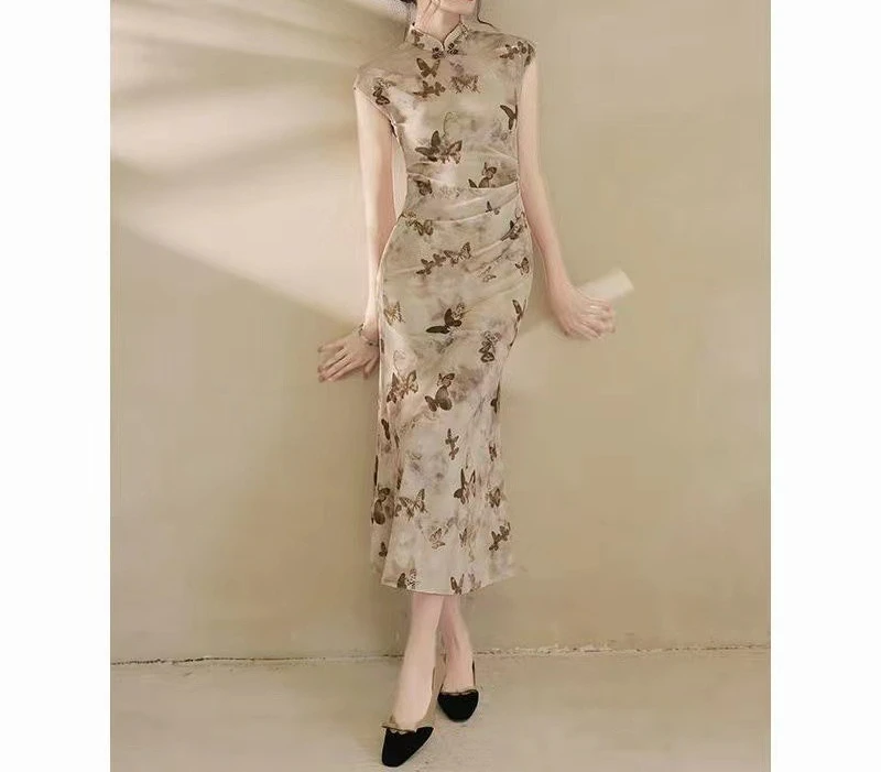 

Cheongsam Mermaid Skirt 2026 New Chinese Women's Chinese Style Young Elegant Temperament Everyday Dress