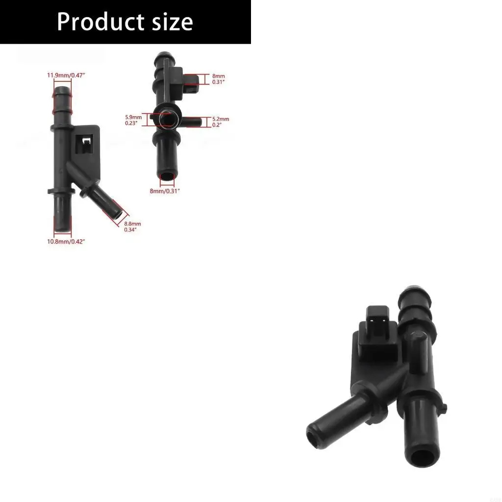 6XDF Radiator Hose Connection With Optimized Channels And Recyclable Plastic Construction For Engine Cooling Systems
