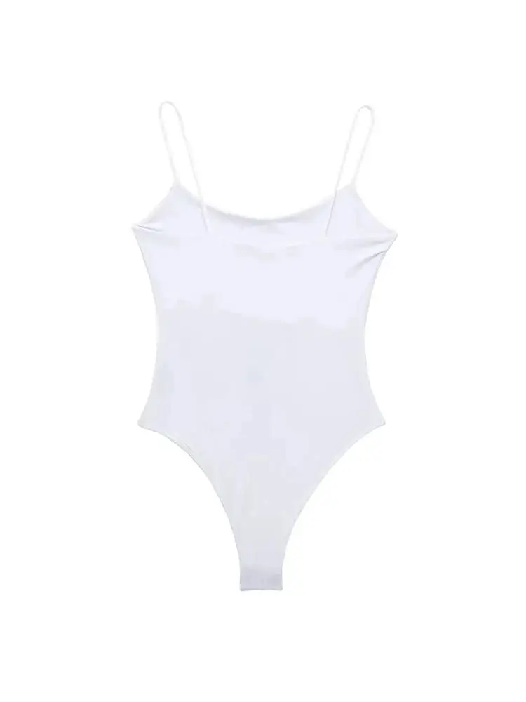 Skinny Bodysuits for Women, Backless, Thin Straps, Snap-button, Female Playsuits, Sexy Fashion image 5