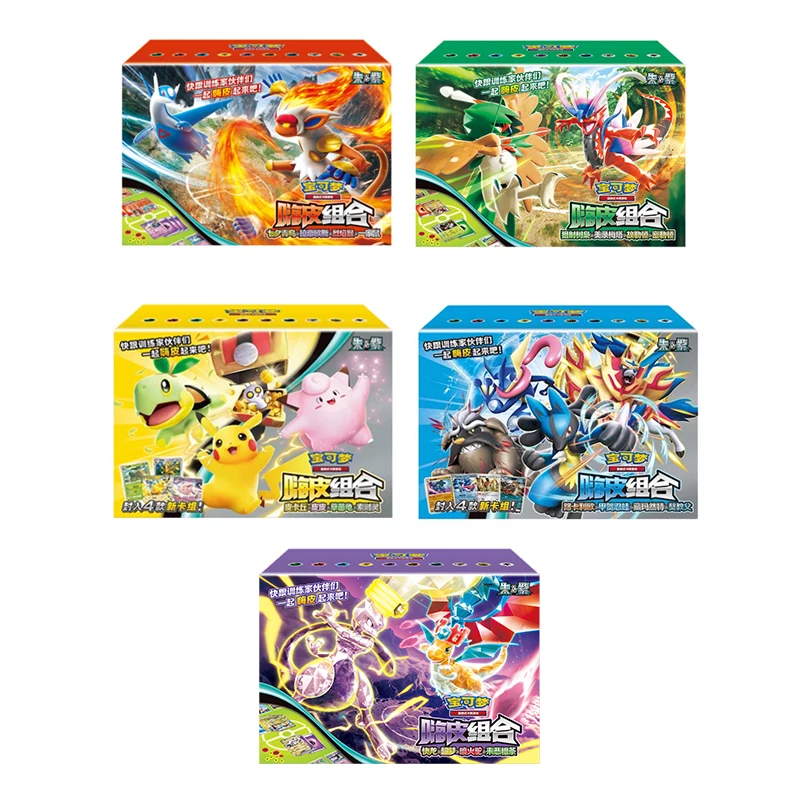 Original Pokemon Trading PTCG-Karten, chinesische Pikachu Clefable Hi-Kombination, gesammelt, 151, Familie, besondere Kombination, Kindergeschenk