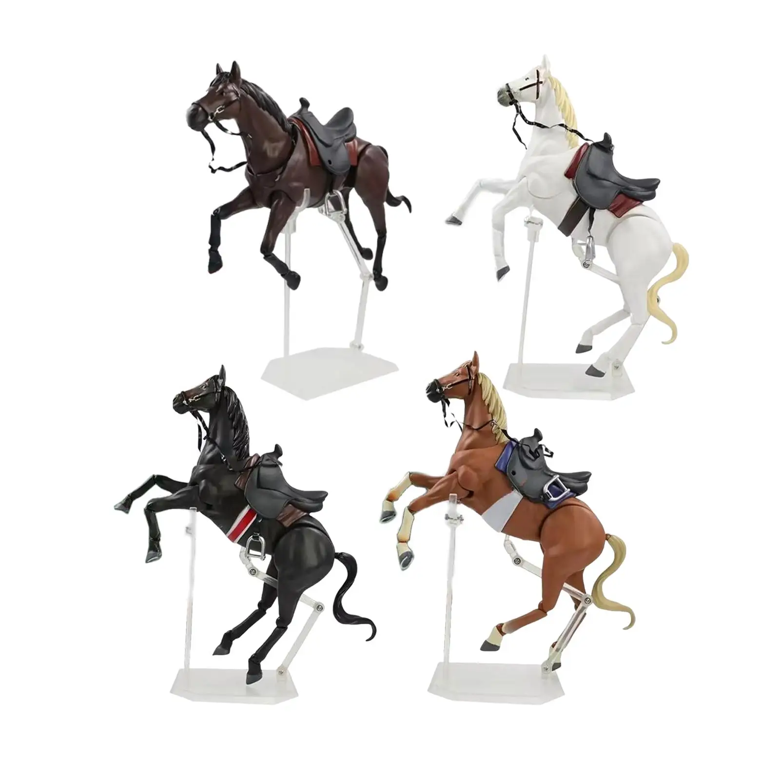 Statue de cheval réaliste, décoration d'intérieur créative, animal de ferme, collection, figurine de poney, modèle pour cadeau d'anniversaire pour enfants