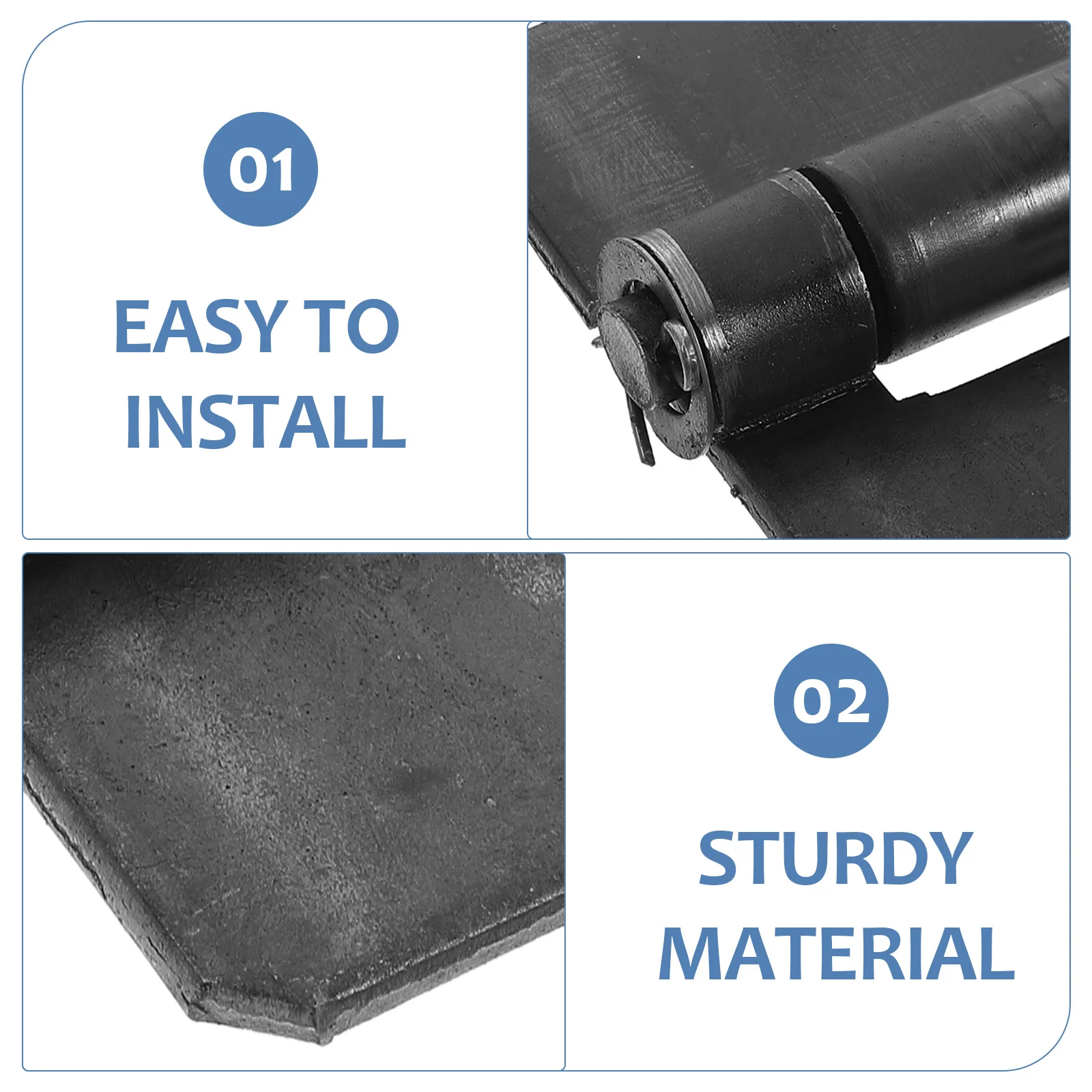 مفصلات شديدة التحمل للأبواب المعدنية، مفصلات طويلة ملحومة سميكة وقابلة للفصل، أجهزة أمامية خارجية لمرآب السيارات