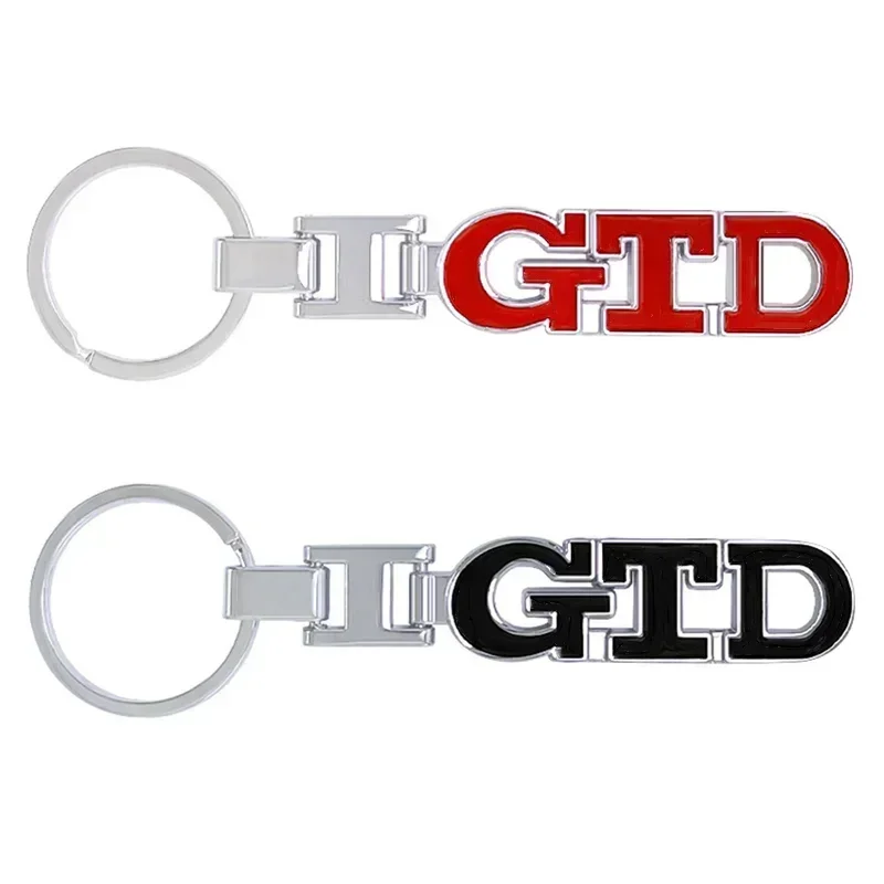 3D Metal Car Keychain Keyring Key Ring For Volkswagen GTD Logo Golf 5 7 Polo Passat Jetta Touareg Beetle Tiguan MK7 Bora