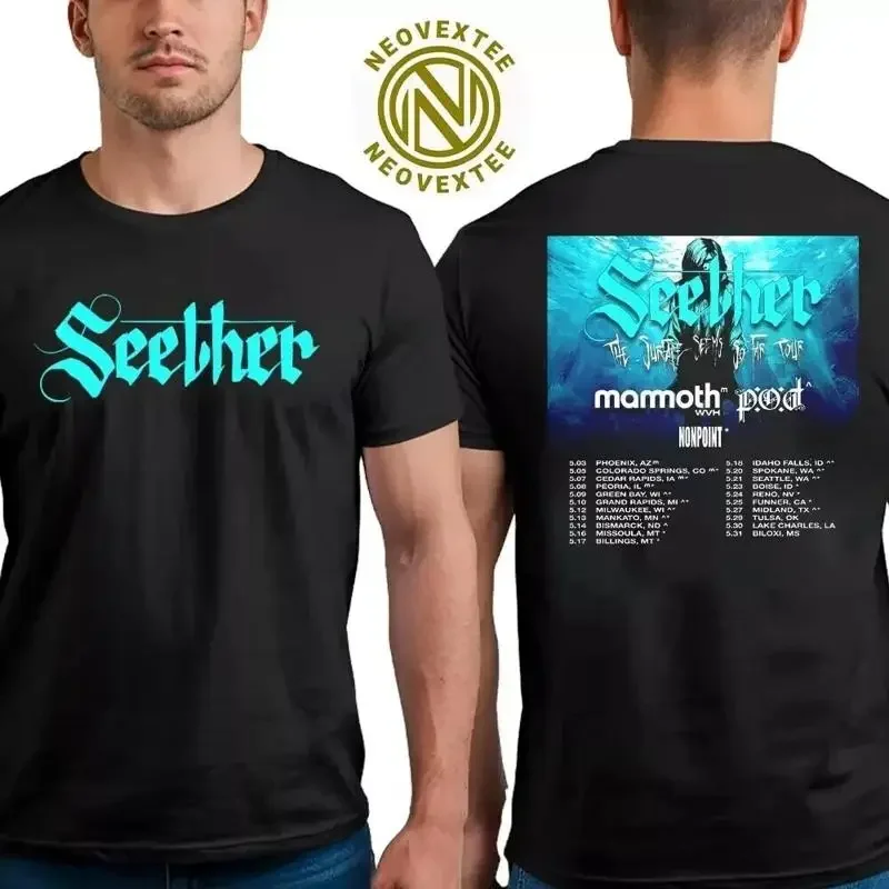 Seether The Surface Seems So Far Tour 2025 Dates List Two Sides T Shirt