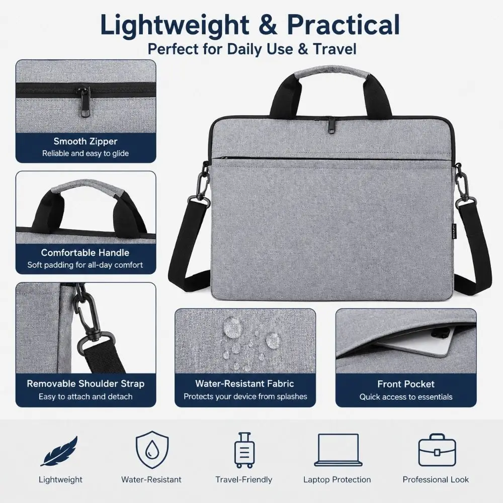 Fashion Ultra Thin Protective Pouch Shockproof Laptop Sleeve Case Notebook Cover Laptop Handbag Shoulder Bag For HP Dell Lenovo