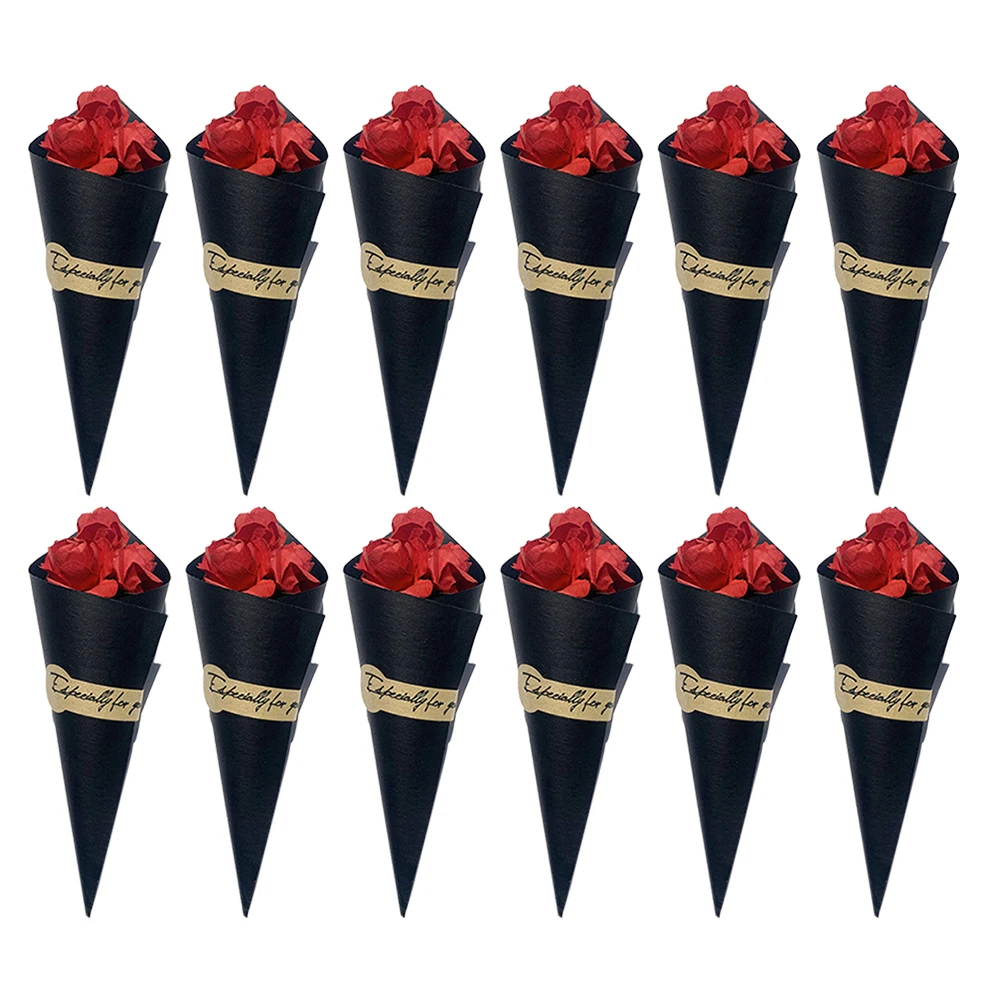

20 Pcs Mini Rose Bouquet Dried Flower Decor Ornament Scene Gift Box Flower Photography Props