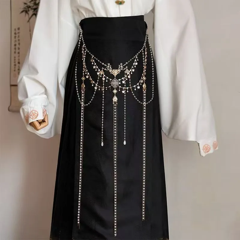Long Tassels Waist Chain Dual-purpose Chinese Style Ancient Style Han Clothing