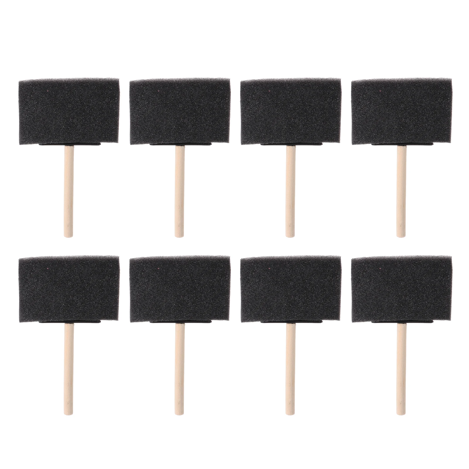 

20 Pcs Paint Brushes Wooden Handle Sponge Small Bevel Tipped Graffiti Painting Stain for