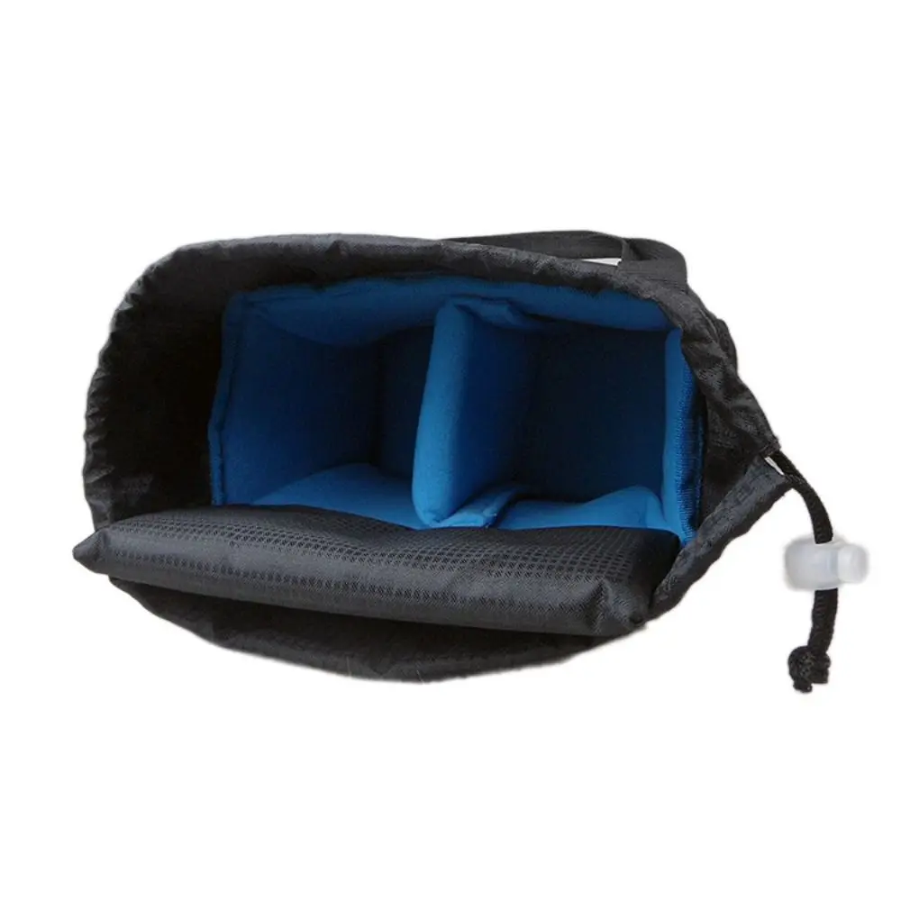 Insert Partition Digital Camera Bag Padded Divider Drawstring Closure Camera Hand Bag Shockproof Thickened Camera Carrying Case