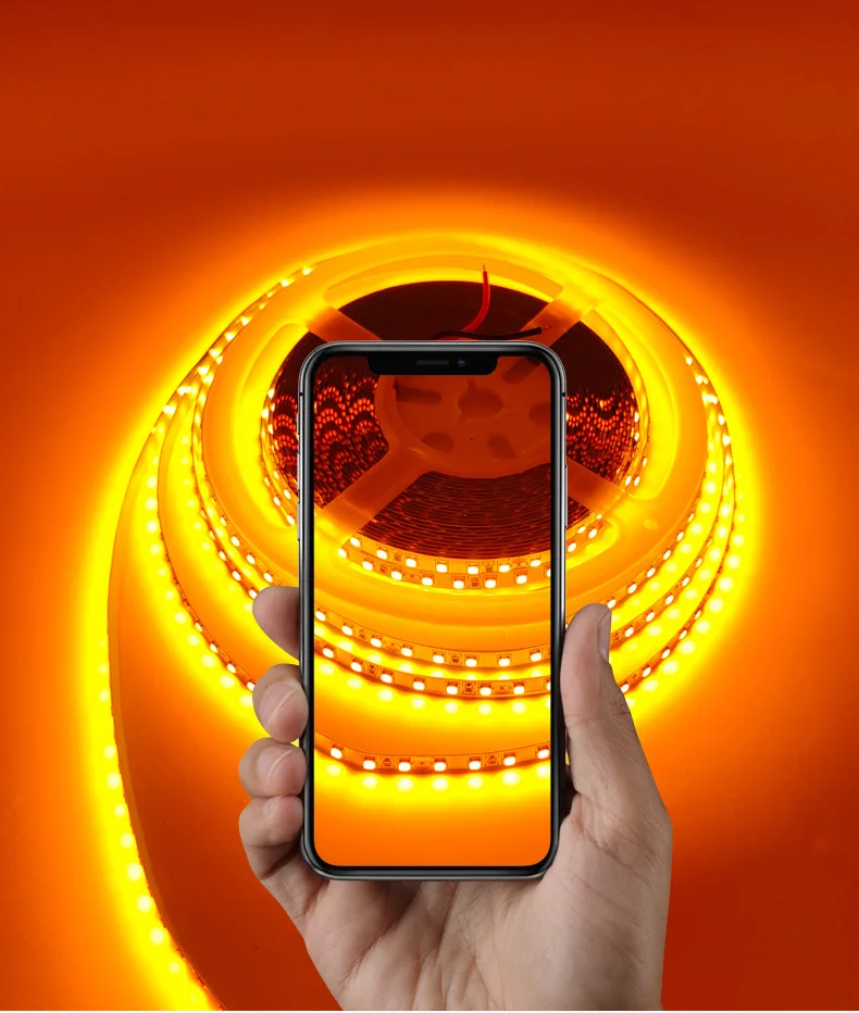 5m LED Strip 12v 24v 8mm 120 leds/m Colored Flexible Baklight 3000k 4000k 6000k Red Green Orange 1800k 1900k 2200k Yellow Pink