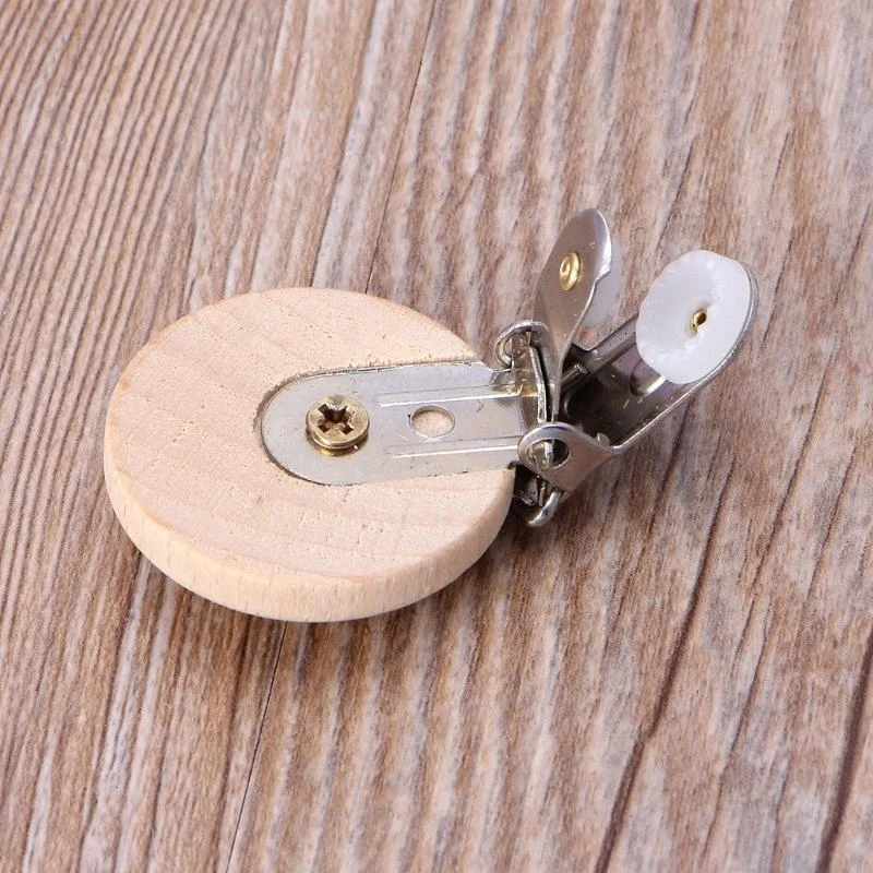 

Y4QA 20pcs/lot Wooden Nipple Clip Pacifier Clip Diy Dummy Clip Chains Baby Teether