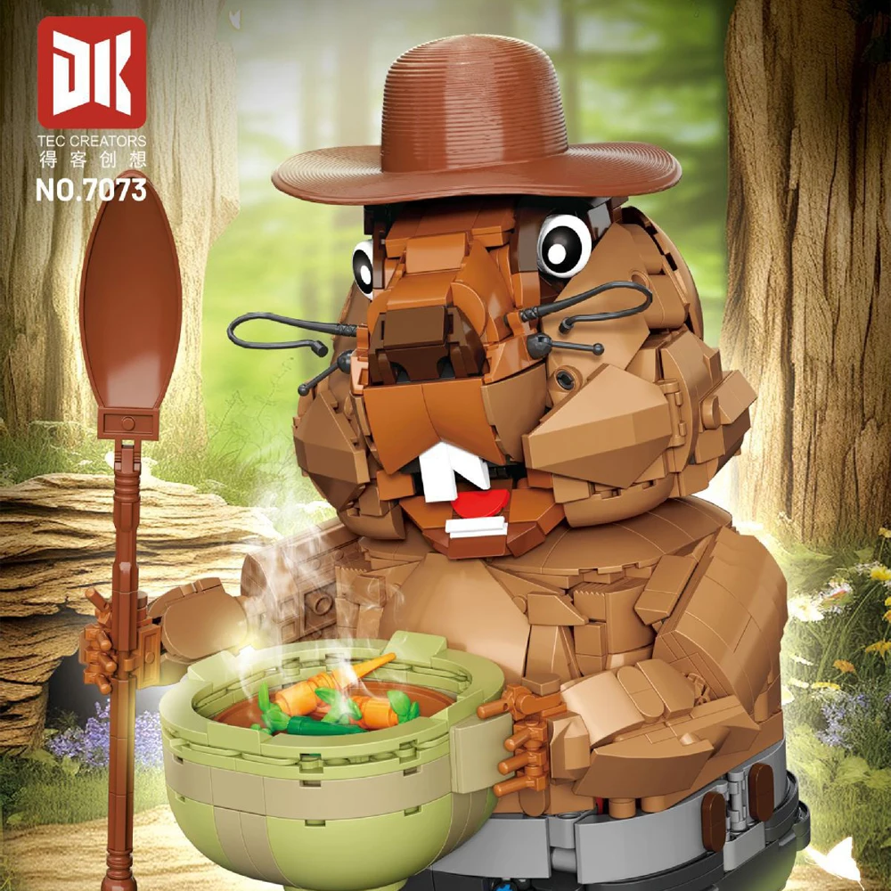 

Новый DK7073 1464 шт. MOC креативные строительные блоки для животных, сборка кирпичей, модель игрушек «сделай сам» для мальчиков, подарочный набор на день рождения