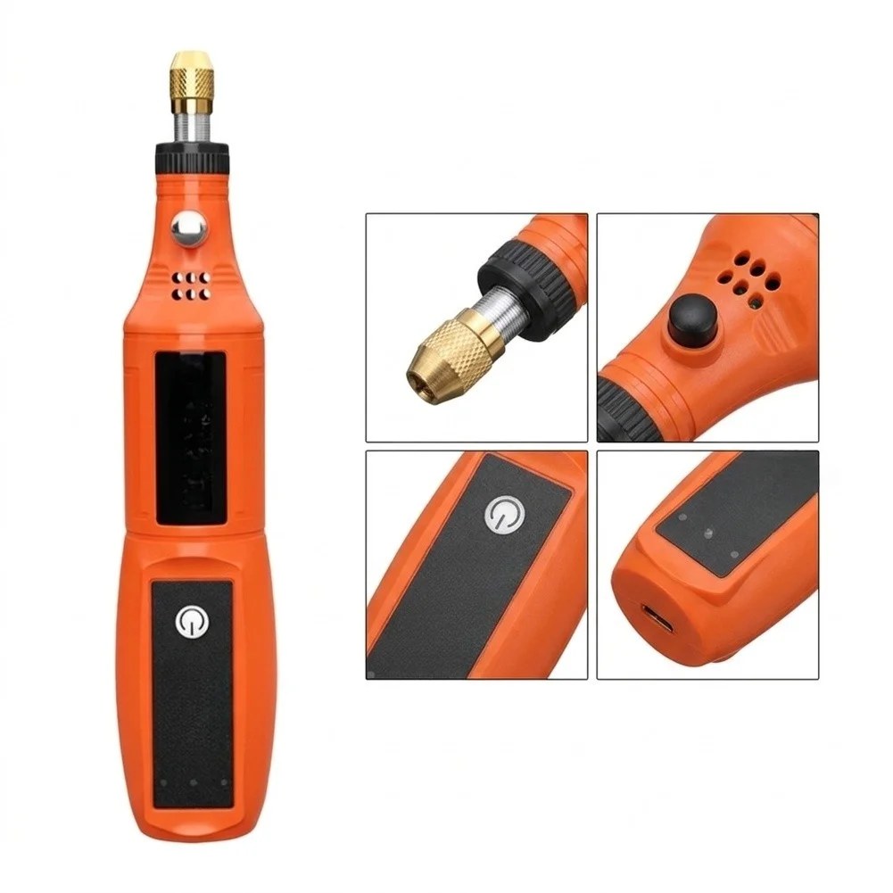 Cordless Rotary Tool Kit USB Rechargeable Electric Grinder With 20 Diamond Bits For Wood Carving Metal Polishing DIY Craft