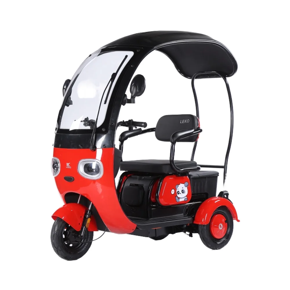 2025 Factory Supply Tuktuk Electric Tricycle With Awning  for Passengers 3 Wheels Trike Adults Moped Electric Scooter 60V800W